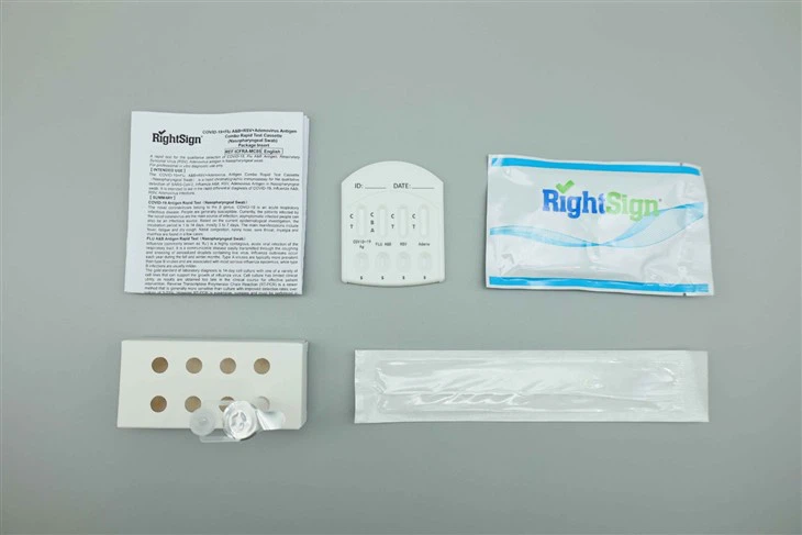 COVID-19+Flu A&B+RSV+Adenovirus Antigen Combo Rapid Test